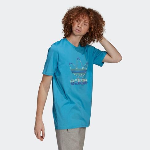 adidas Originals Trefoil Series 3 Short Sleeve Tee Sky Rush MD in Kuwait