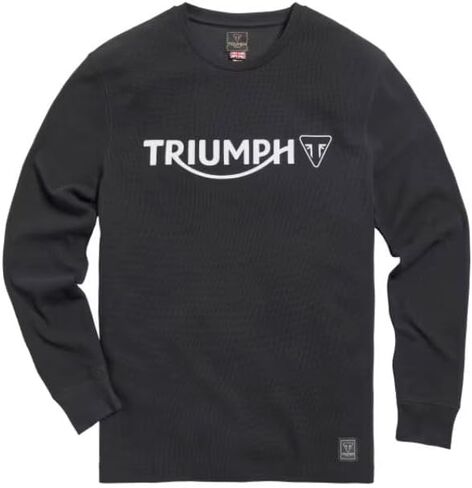 Triumph Bettmann Long Sleeve Waffle Tee MTLS21010 (Large) Black in Kuwait