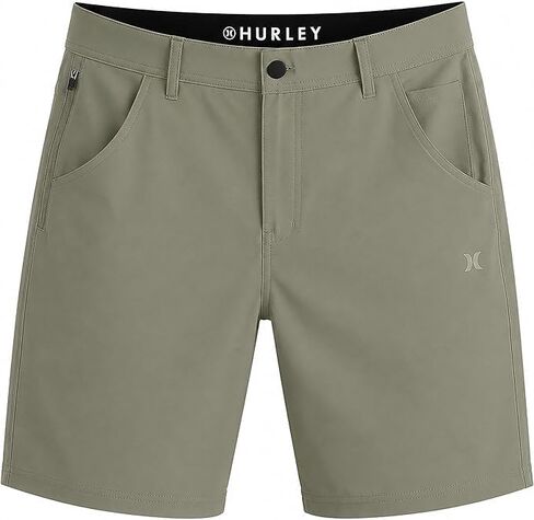 Hurley Mens Shorts, 4-Way Stretch Lightweight Quick Dry Trek Hybrid Shorts for Men with Pockets - Olive 36 in Kuwait