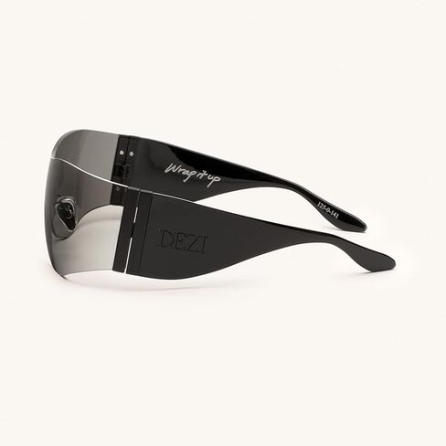 DEZI Women's Oversized Rimless Sunglasses - Wrap It Up in Kuwait