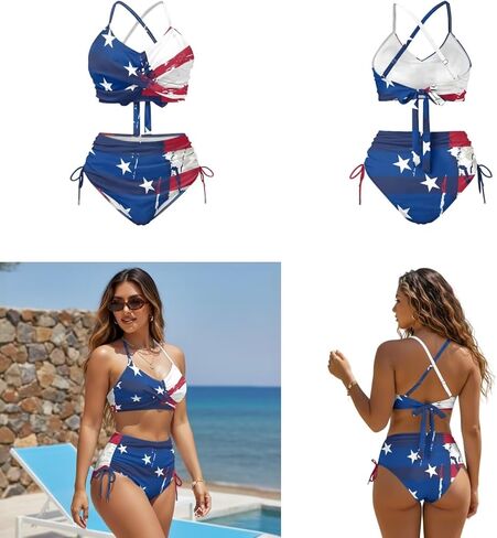 COEQINE Matching Couple Outfits Summer His and Hers Swimwear Bathing Swimsuit for Women 2 Pcs or Mens Swim Trunks,XS-4XL in Saudi Arabia