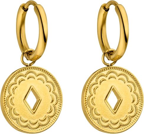 PURELEI® Lolani Earrings – 18K Gold plated stainless steel jewelry – Water-resistant earrings for women – 0,55 inch diameter – Fashion jewelry for your individual look in Kuwait