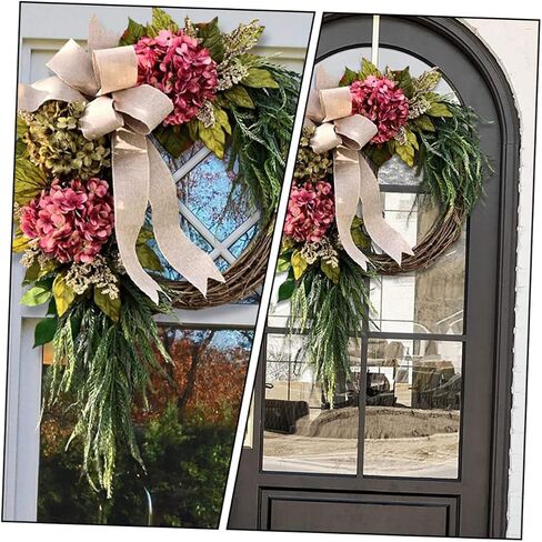 Hydrangea Wreath Leaves Realistic Decor for Front Door Elegant for Anniversary Parties Style in Saudi Arabia