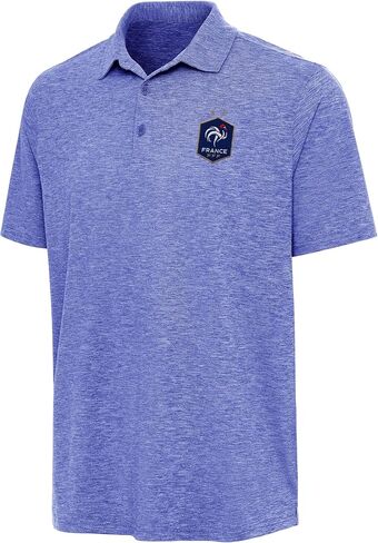 French National Team Triple Shot Polo - Men’s Performance Soccer Fan Shirt - Moisture-Wicking 4-Way Stretch in Saudi Arabia