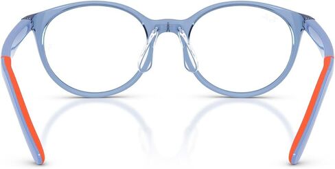 Ray-Ban RY1625D Prescription Eyewear Frames, Transparent Blue/Demo Lens, 47 mm in Kuwait