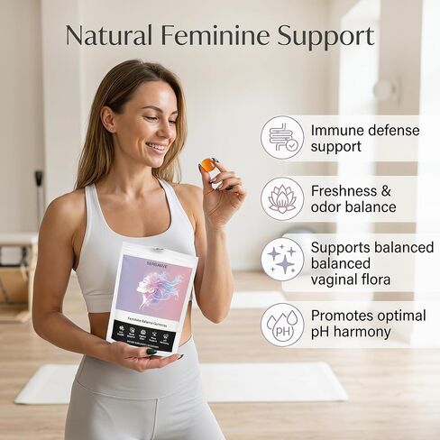 Feminine Balance Gummies for Women | Premium Feminine Balance Gummies, Hawaiian Pineapple for pH Balance, Healthy Odor & Immune Support | Daily Feminine Gummies for Vaginal & Gut Health, 60 Count in Saudi Arabia