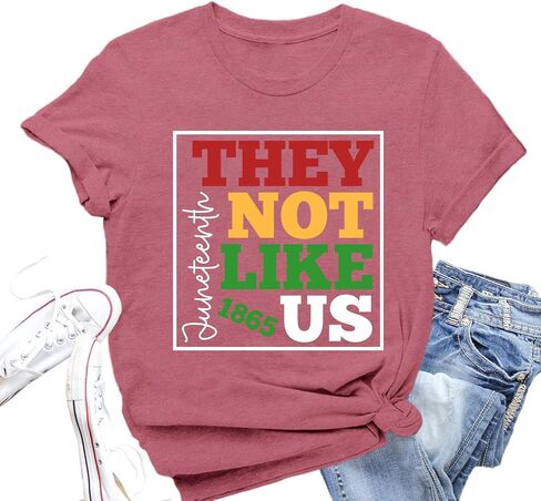 Juneteenth Shirt for Women 1865 Juneteenth T-Shirts African American Black Pride Tee Tops in Saudi Arabia
