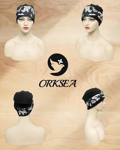 Chemo Headwear for Women Knot Beanies with Stretch Elastic Turbans Soft Cancer Hats Head Coverings Scarf Headwraps in Saudi Arabia