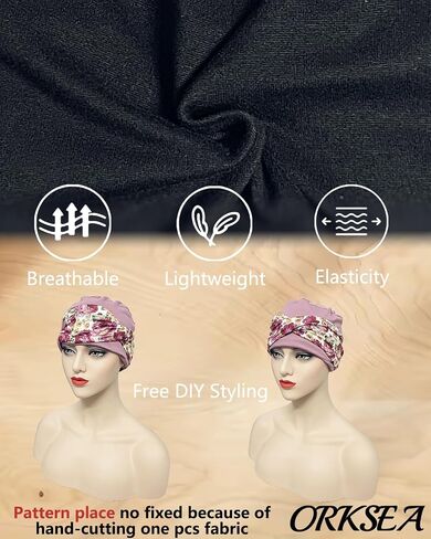 Chemo Headwear for Women Knot Beanies with Stretch Elastic Turbans Soft Cancer Hats Head Coverings Scarf Headwraps in Saudi Arabia
