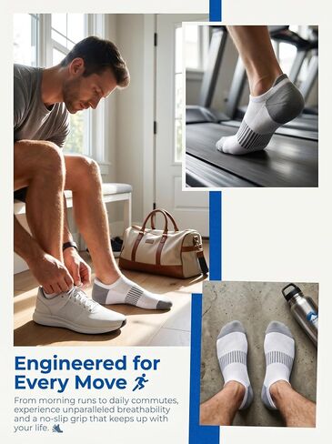 4 Pairs Unisex Low Cut Athletic Socks, Arch Support Breathable Mesh Invisible Sports Socks in Kuwait