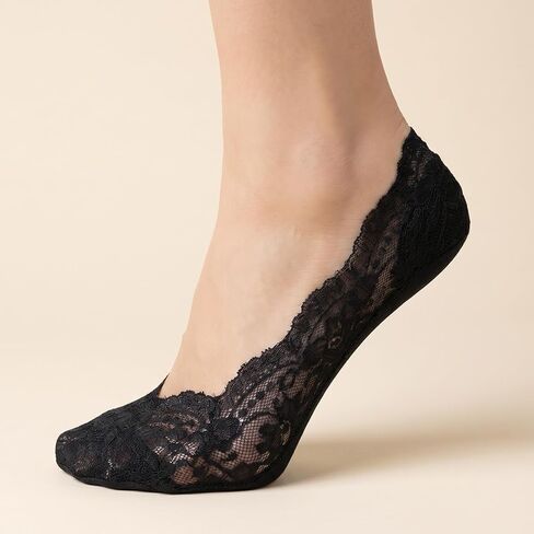 10 Pairs Lace No Show Socks,Low Cut Ultra Thin Lace Non Slip No Show Socks for Women Loafers Flats,Multicolor in Saudi Arabia