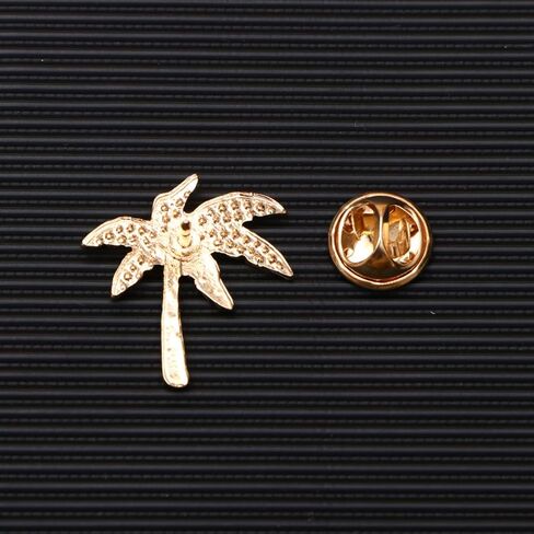 GALPADA 3pcs Breastpin Costume Decoration Brooch Tropical Prom Accessories Hawaii Party Dress Brooch Coconut Tree Alloy Lapel Pins Pin Clip-on Diamond Corsage in Kuwait