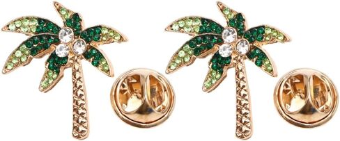 GALPADA 3pcs Breastpin Costume Decoration Brooch Tropical Prom Accessories Hawaii Party Dress Brooch Coconut Tree Alloy Lapel Pins Pin Clip-on Diamond Corsage in Kuwait