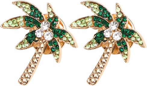 GALPADA 3pcs Breastpin Costume Decoration Brooch Tropical Prom Accessories Hawaii Party Dress Brooch Coconut Tree Alloy Lapel Pins Pin Clip-on Diamond Corsage in Kuwait