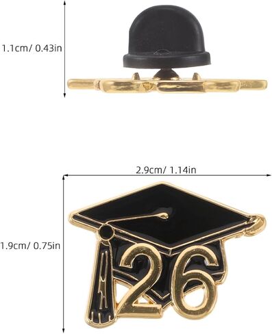 SOIMISS Graduation Pins 2026: 10-Pack Class of 2026 Cap Brooch Lapel Pin Set for Students Teachers Guests - Bulk Party Favors, Memorial Badge Accessories for Backpack Hat Jacket in Saudi Arabia