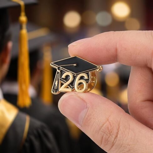 SOIMISS Graduation Pins 2026: 10-Pack Class of 2026 Cap Brooch Lapel Pin Set for Students Teachers Guests - Bulk Party Favors, Memorial Badge Accessories for Backpack Hat Jacket in Saudi Arabia
