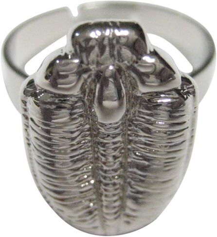 Silver Toned Trilobite Design Adjustable Size Fashion Ring in Kuwait