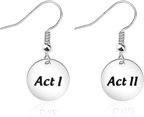 أقراط متدلية من AKTAP Theatre، مجوهرات الممثل Act I Act II، هدية لمحبي المسرح in Kuwait