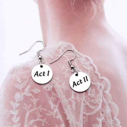 أقراط متدلية من AKTAP Theatre، مجوهرات الممثل Act I Act II، هدية لمحبي المسرح in Kuwait