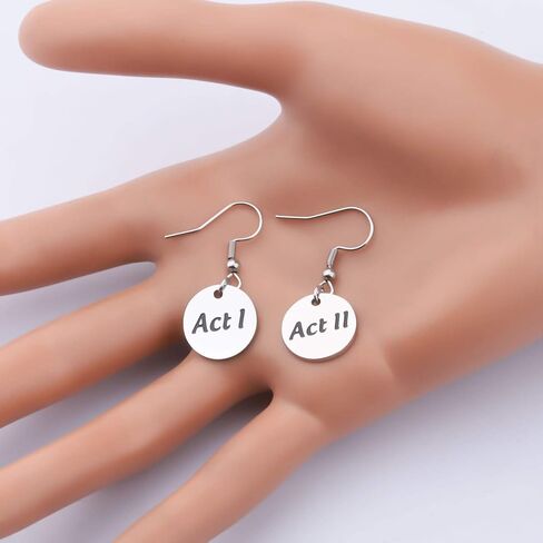 أقراط متدلية من AKTAP Theatre، مجوهرات الممثل Act I Act II، هدية لمحبي المسرح in Kuwait