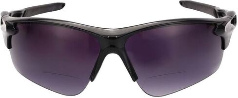 Mass Vision 2 Pair of 'The Athlete' Precision Sport Wrap Lightweight Bifocal Unisex Reading Sunglasses with UV400 Protection in Kuwait