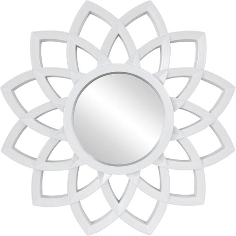 مجموعة Northlight مكونة من 3 مرايا حائط مقوسة باللون الأبيض غير اللامع مقاس 9.5 بوصة in Kuwait