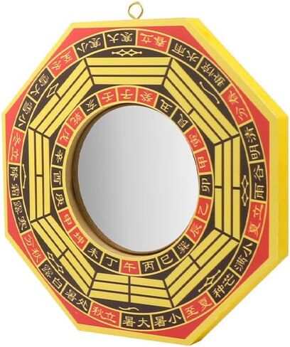 4" Inch ba gua Traditional Chinese Feng Shui Convex Bagua Mirror Lucky Fengshui Gift（Convex Mirror） Bagua Mirror for Protection Against Harmful Special in Kuwait