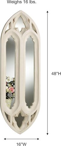 Touch of Class Rochelle Wall Mirror Antique Ivory in Kuwait