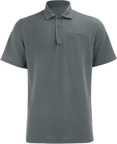 Breeze Polo Shirts for Men Comfortable Collared Shirt Textured Breathable Refreshing Silky Casual Summer Clothes in Saudi Arabia