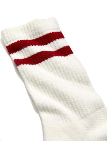 doublesoul Men & Women 3 Pack Mixed Varsity Crew Socks, High Socks, Organic Cotton in Saudi Arabia