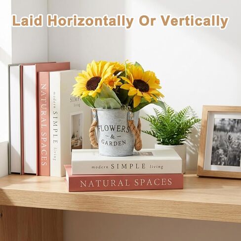 Decorative Books - Set of 2 Boxes for Coffee Table, Bookshelf & Mantel Decor, Modern Aesthetic Fake/Faux Paper Books for Modern Home Decoration, Photo Storage and as a Keepsake Box in Saudi Arabia