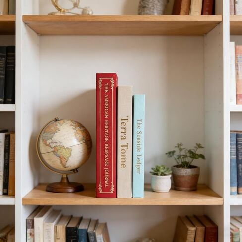 Decorative Books with Hidden Storage - Set of 3 Linen Faux Books for Coffee Table Decor, Bookshelf & Mantel Styling - Fake Book Storage Box for Home Decor, Keepsakes & Photos in Saudi Arabia