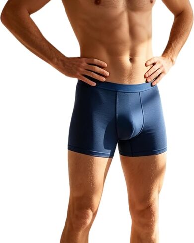 UNCHASE EMF Blocking Boxer Briefs for Men Faraday Shielding Underwear Anti Odor Silver Fabric No Ride Up Legs in Saudi Arabia