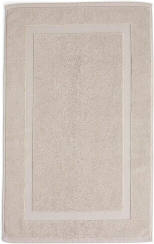Preston Lane Douro Bath Mat – 100% Cotton, Plush & Absorbent Quick-Dry Bathroom Rug – Hotel-Quality Floor Mat for Shower or Tub, Made in Portugal, Clay in Saudi Arabia
