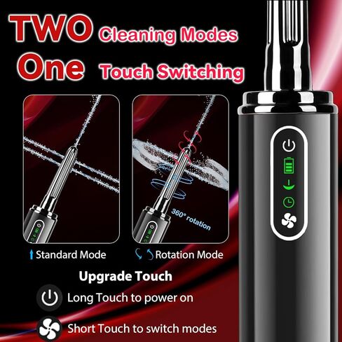Upgrade Enema Anal Douche , Waterproof Touch Control, Enemas-Douches for Men & Women Colon Cleanse, Shower Enema Bulb-Bottles Kit, Electric Rotating Nozzle, Pressure Spray, Two Douching Modes in Saudi Arabia