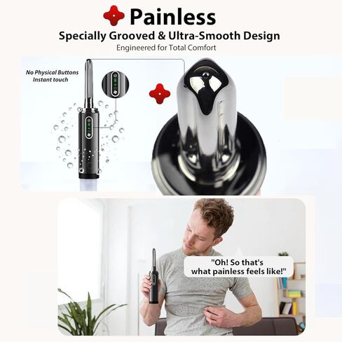 Upgrade Enema Anal Douche , Waterproof Touch Control, Enemas-Douches for Men & Women Colon Cleanse, Shower Enema Bulb-Bottles Kit, Electric Rotating Nozzle, Pressure Spray, Two Douching Modes in Saudi Arabia