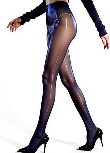 Women's Oil Shiny Tights Sheer Silky Glossy Pantyhose Stockings for Daily Party Wear in Saudi Arabia