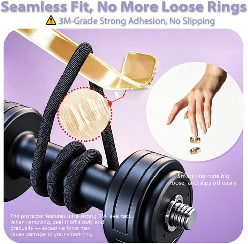 Kueroami Ring Sizers for Loose Rings, 2-in-1 Tightenner Kit with 4 Slim Coil Snuggies and 72 Adhesive Spacers, Insert Inside Band Fits 1-10 MM, Adjuster Reduces 0.2-2 Sizes (Gold Black Clear) in Saudi Arabia