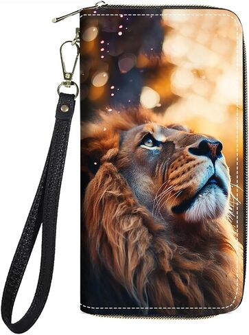 Women's Large Capacity Wallet PU Leather Zip Around Clutch Purse Multifunctional Wallet with Removable Wristlet Strap for Smart Phone/Coin/Card/Cash, Sugar Skull Girl Roses in Kuwait