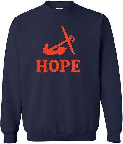 CreateMyTee Hope College Anchor One Color Unisex Crewneck Sweatshirt - Hope Flying Dutchmen Apparel in Kuwait