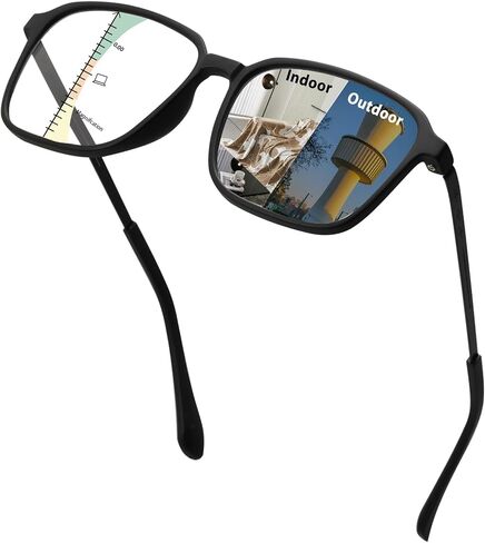 Multifocus Progressive Reading Glasses Men Blue Light Blocking Multifocal Computer Readers Photochromic Sunglasses in Saudi Arabia