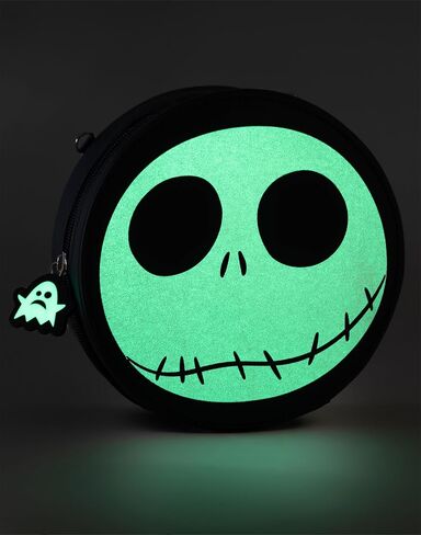 Disney The Nightmare Before Christmas Jack Skellington Black and White Body Bag | Zip-Up Bag for Carrying Essentials in Kuwait