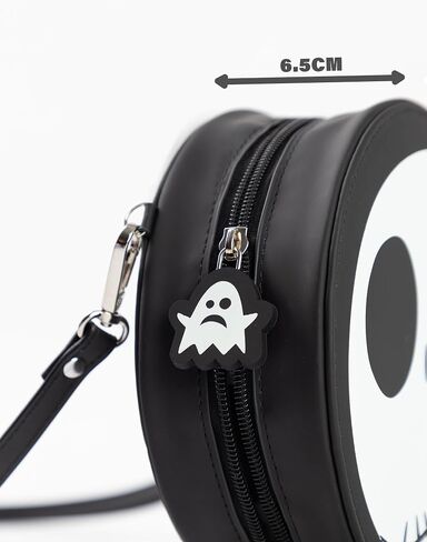 Disney The Nightmare Before Christmas Jack Skellington Black and White Body Bag | Zip-Up Bag for Carrying Essentials in Kuwait