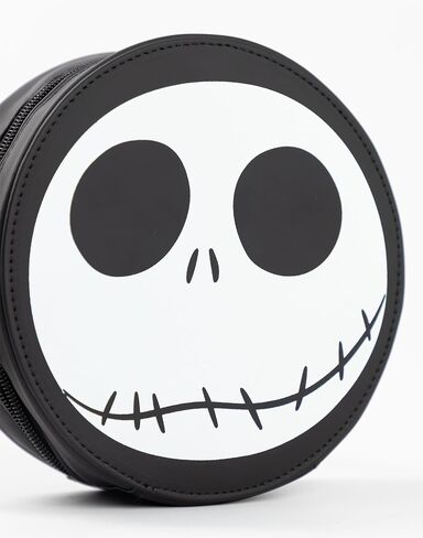 Disney The Nightmare Before Christmas Jack Skellington Black and White Body Bag | Zip-Up Bag for Carrying Essentials in Kuwait
