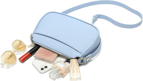 Women's Crossbody Bags - Vintage Trendy Leather Handbag for Travel with Adjustable Shoulder Strap in Saudi Arabia