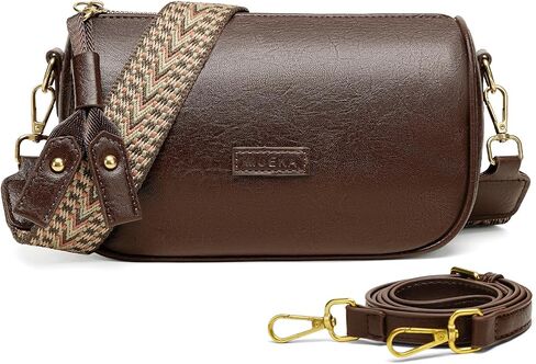 GEMIU Crossbody Purse for Women, Shoulder Bag with 2 Removable Strap, Cell Phone Small Handbags, Vegan Leather Purse with Zip in Saudi Arabia