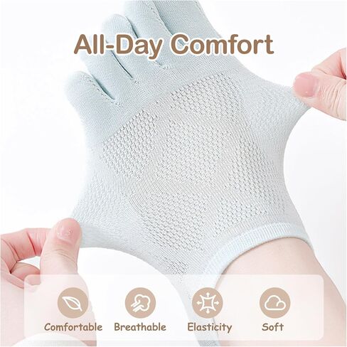 Women's No Show Toe Socks Mesh Breathable Five Finger Liner Socks Low Cut Invisible Summer (6 Pairs) in Saudi Arabia