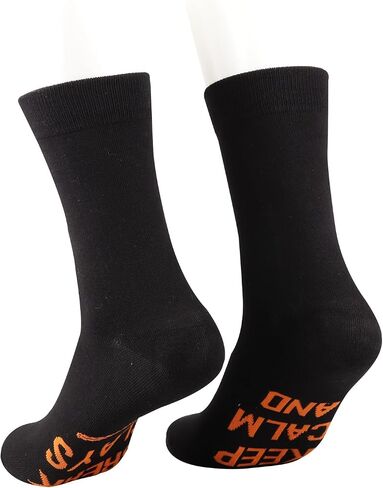 POFULL Trap Shooters and Sporting Clay Enthusiasts Gift Keep Calm and Break Clays Novelty Socks in Kuwait
