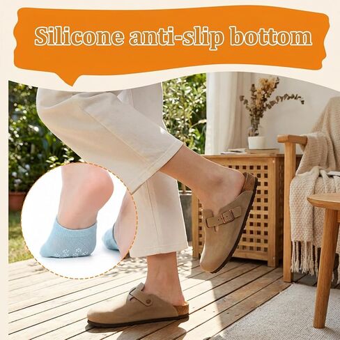 8 Pairs Toe Socks Women for Mules, Half Socks Toe Covers, No Show Socks for Flats, Non Slip Toes Protectors for Closed Toes Sandals Mule Sneakers Heels in Saudi Arabia