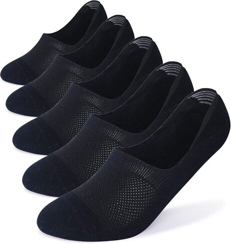 Henwarry Women's Thick Cushion Low Cut Cotton Socks Athletics Mesh No Show Socks-5 Pairs in Saudi Arabia